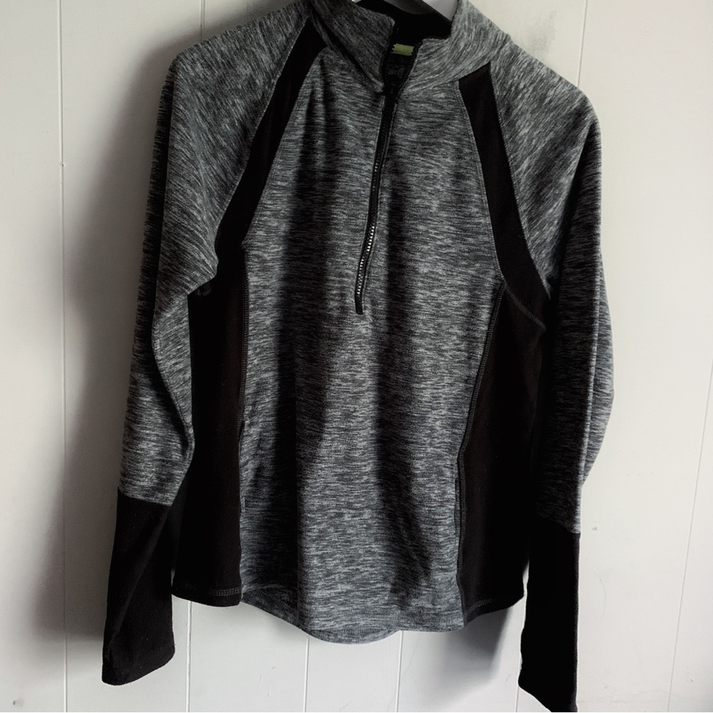 SO Soft Performance 1/2 Zip Fleece Jacket Gray & Black XL